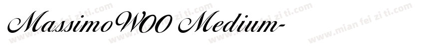 MassimoW00 Medium字体转换